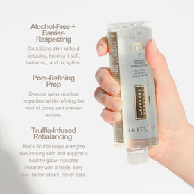 SKIN&CO poured toner drop showing smooth texture and gentle hydrating benefit