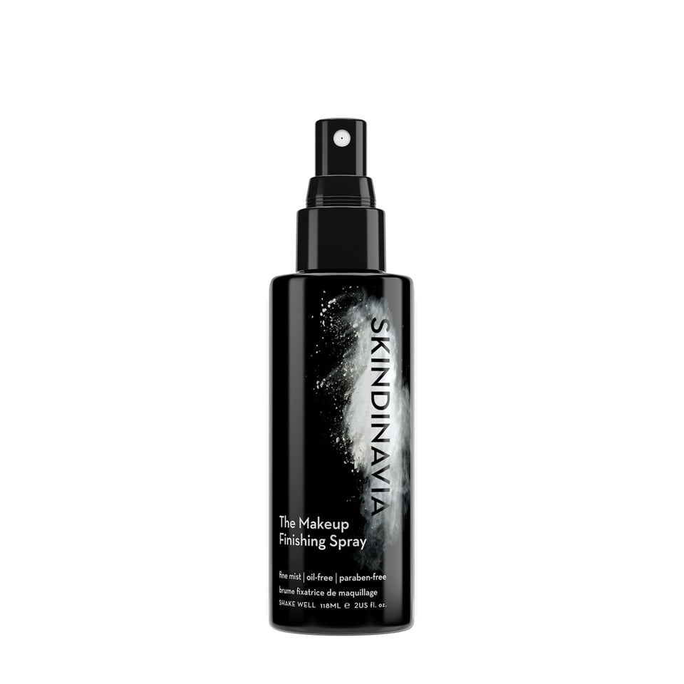 SKINDINAVIA bottle front view showing compact travel size and durable design