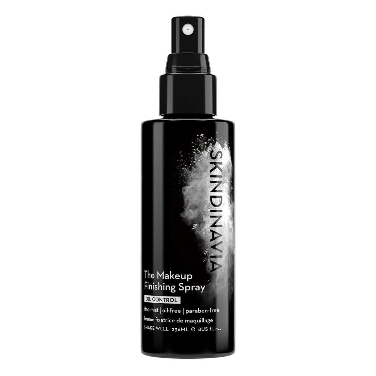 SKINDINAVIA front bottle 8oz showing size and branding for long wear