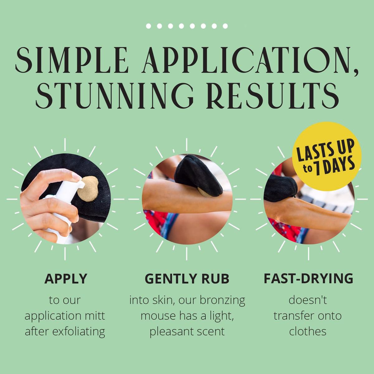 Skinerals before and after body comparison, demonstrates visible natural tan