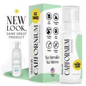 Skinerals on bathroom vanity in lifestyle setting, shows easy daily use