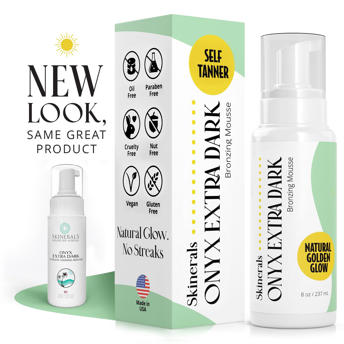 Skinerals lifestyle beach bag setup suggesting ready-to-go, hydrated glowing skin