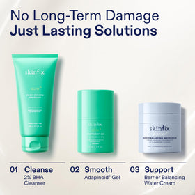 Skinfix conceptual before and after texture improvement for confidence