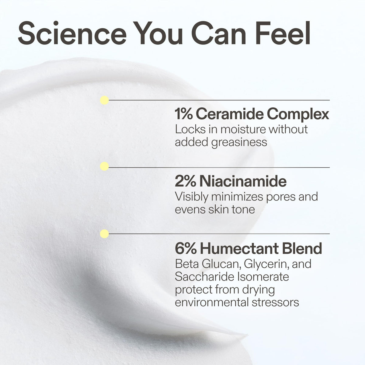 Skinfix product label close-up showing key ingredients and clean formulation benefit