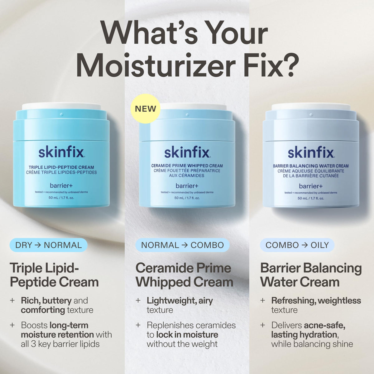 Skinfix jar on bathroom shelf lifestyle shot conveying daily routine convenience