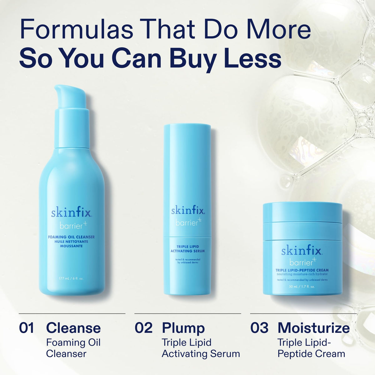 Skinfix cream staged in bathroom routine conveying daily use convenience