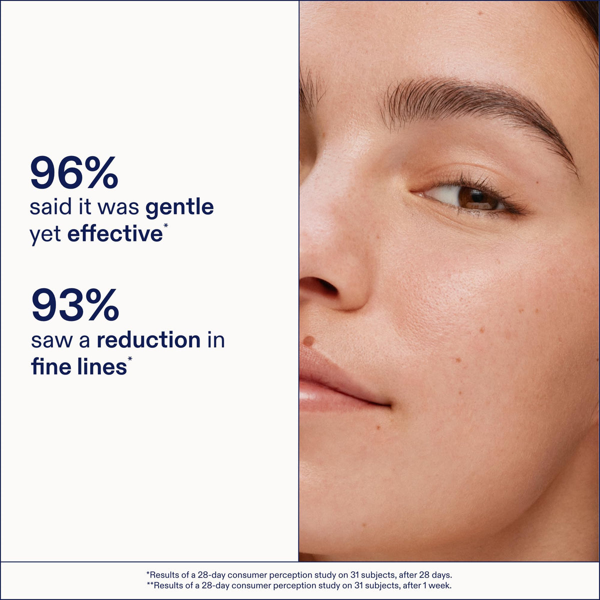 Skinfix on fingertip ready to tap under eye, enables gentle application