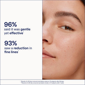 Skinfix on fingertip ready to tap under eye, enables gentle application