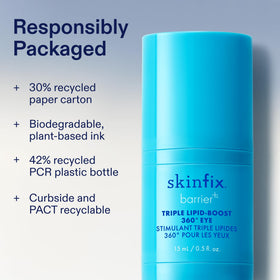 Skinfix in bathroom routine scene, suggests easy morning and night use