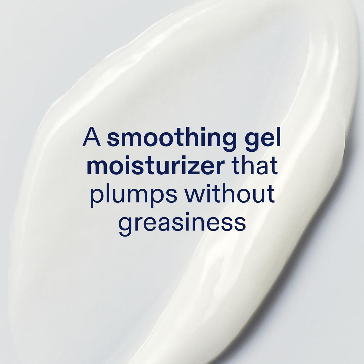 Skinfix gel cream texture swipe highlighting lightweight, non-greasy finish