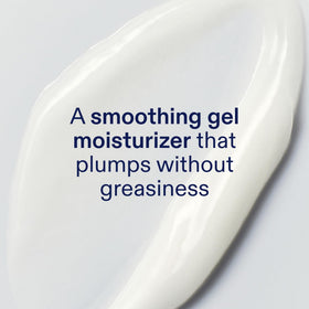 Skinfix gel cream texture swipe highlighting lightweight, non-greasy finish