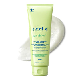 Skinfix Glycolic Renewing Scrub front tube showing label and benefits