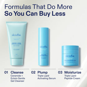 Skinfix ingredients label close-up showing clean formulation