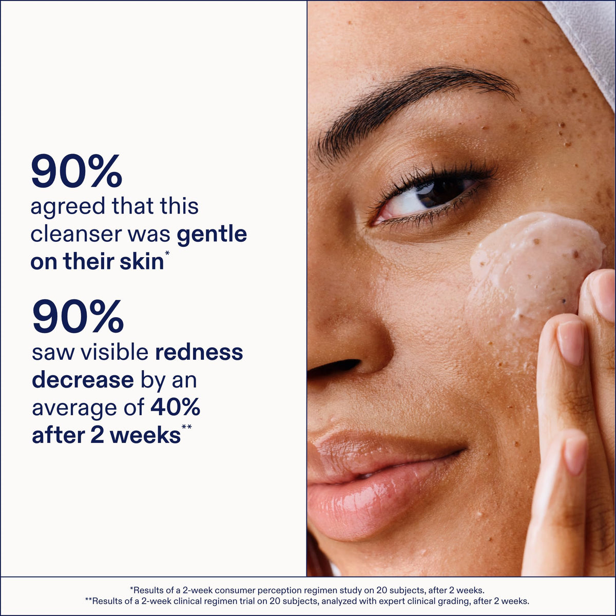 Skinfix ingredient display with salicylic, glycolic, niacinamide benefits