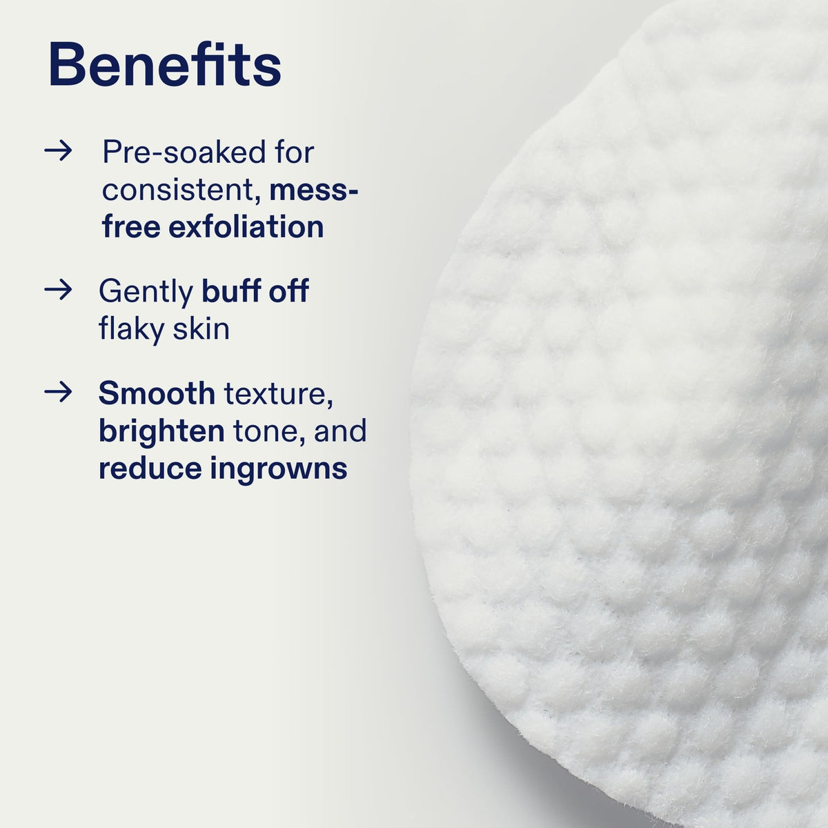 Skinfix pad saturated with serum highlighting active acids