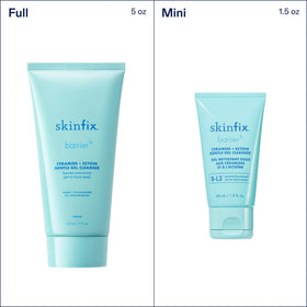 Skinfix cleanser included in travel pouch for on-the-go hydration and cleansing