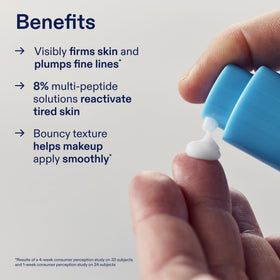 Skinfix product being applied to cheek showing smooth immediate hydration