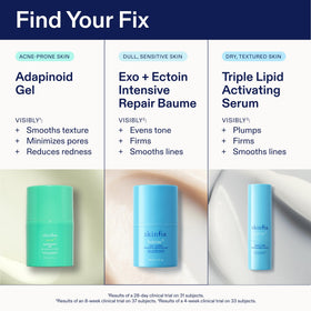 Skinfix bottle on a bathroom shelf suggesting everyday accessible skincare
