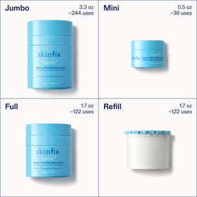 Skinfix jar on bathroom shelf lifestyle scene showing daily skincare integration