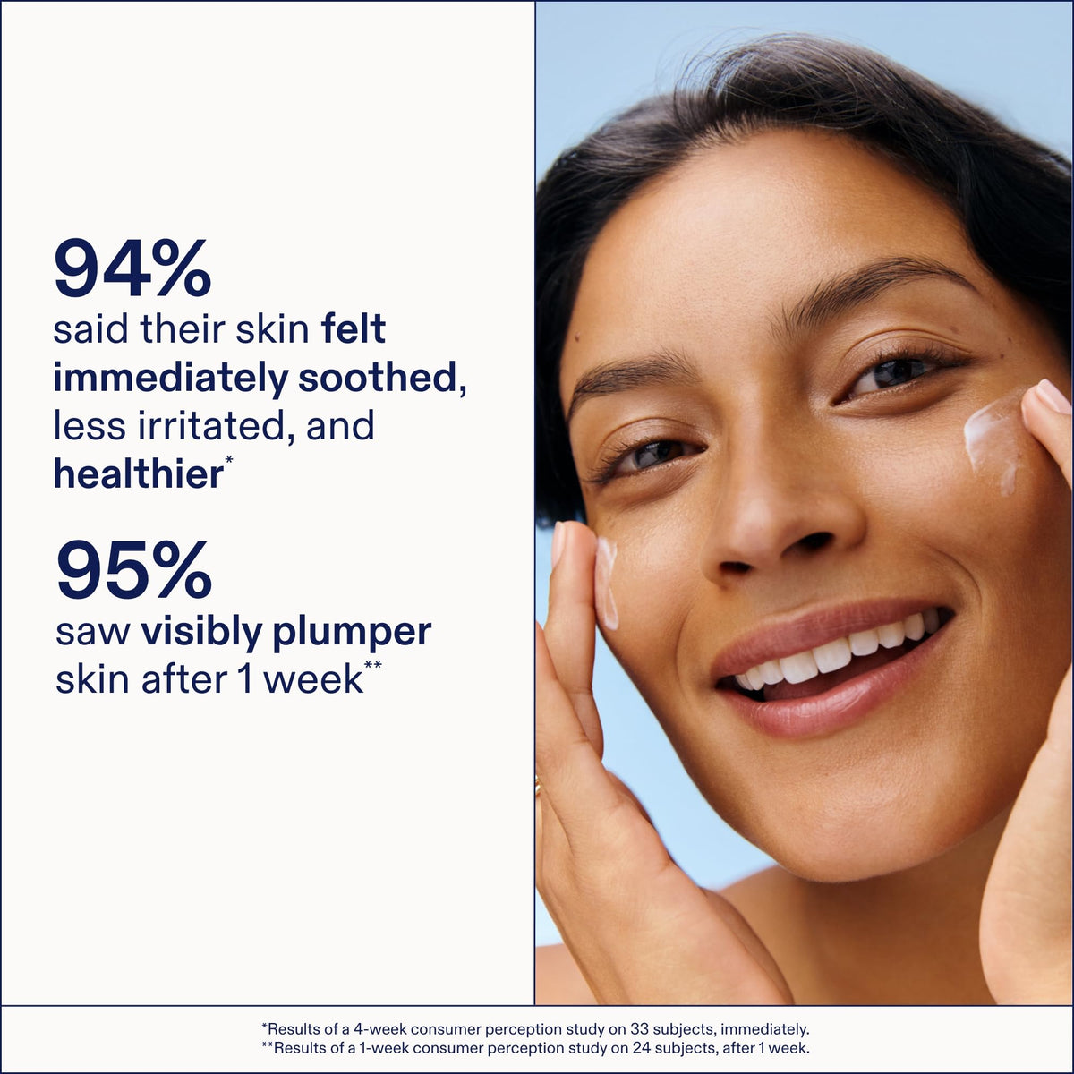 Skinfix pump dispensing serum illustrating easy, controlled application