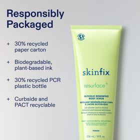 Skinfix tube open with cream poured out showing consistency and coverage