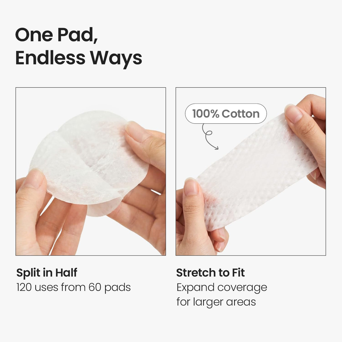 SKINFOOD 1957 pads placed on bathroom counter for easy daily routine