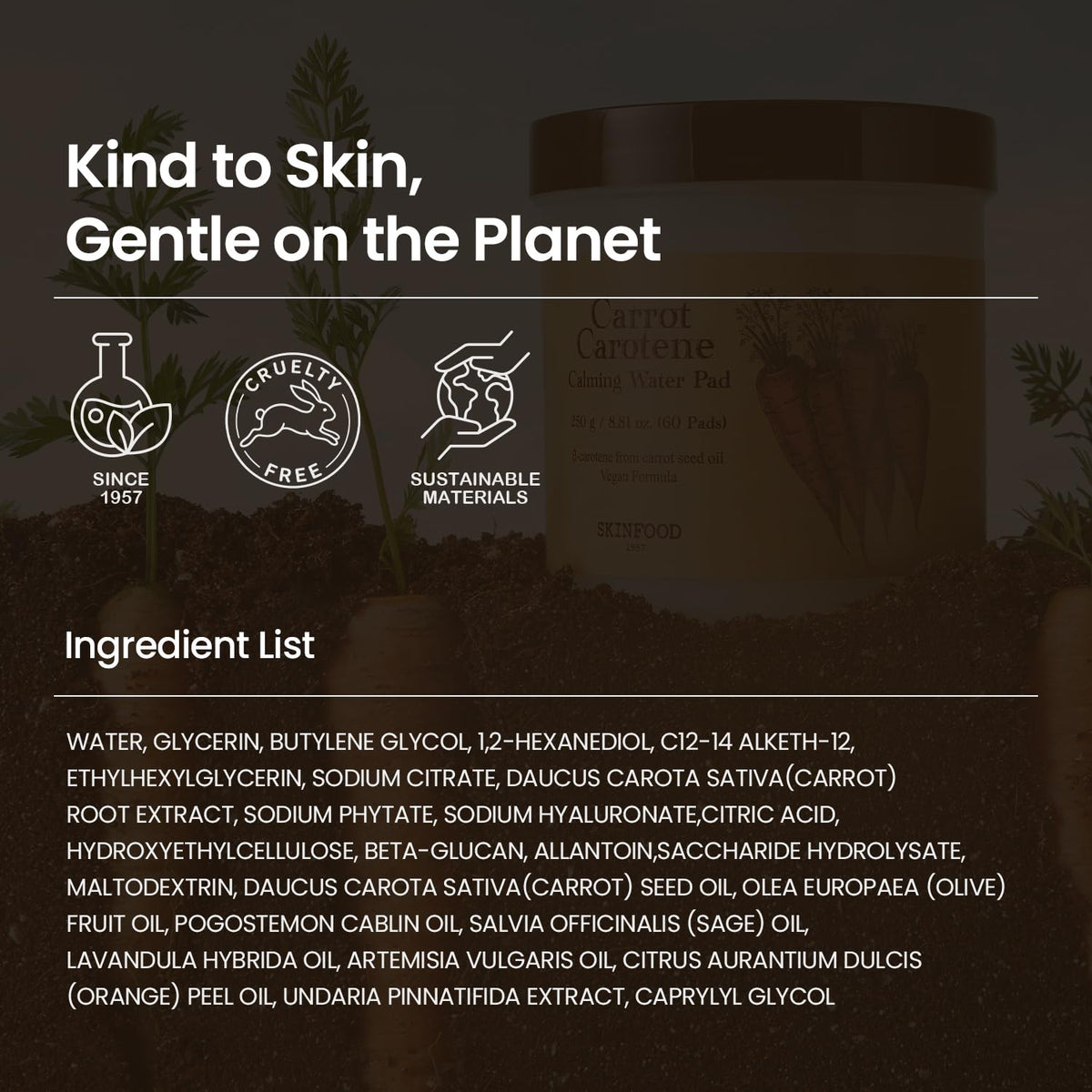 SKINFOOD 1957 pads packed in travel case for on-the-go hydration