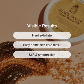 Flatlay of SKINFOOD 1957 with sugar crystals and plant oil ingredients, emphasizes natural components