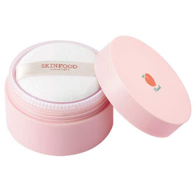 SKINFOOD front packaging showing compact and peach design, easy travel use