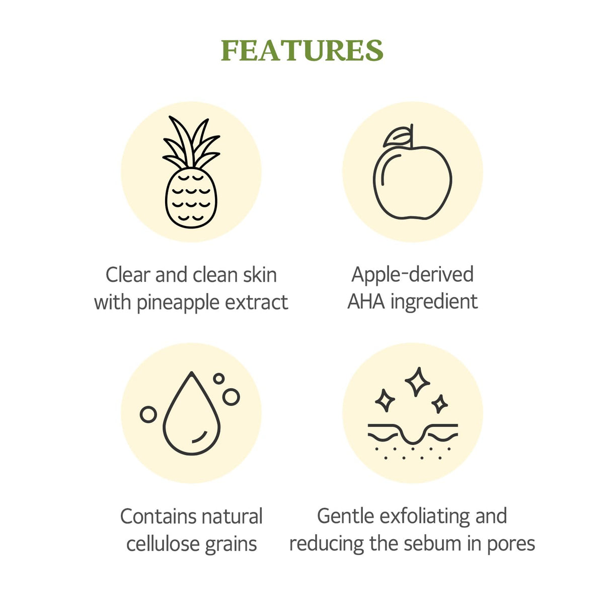 SKINFOOD 1957 pineapple gel used then rinsed showing smoother hydrated skin