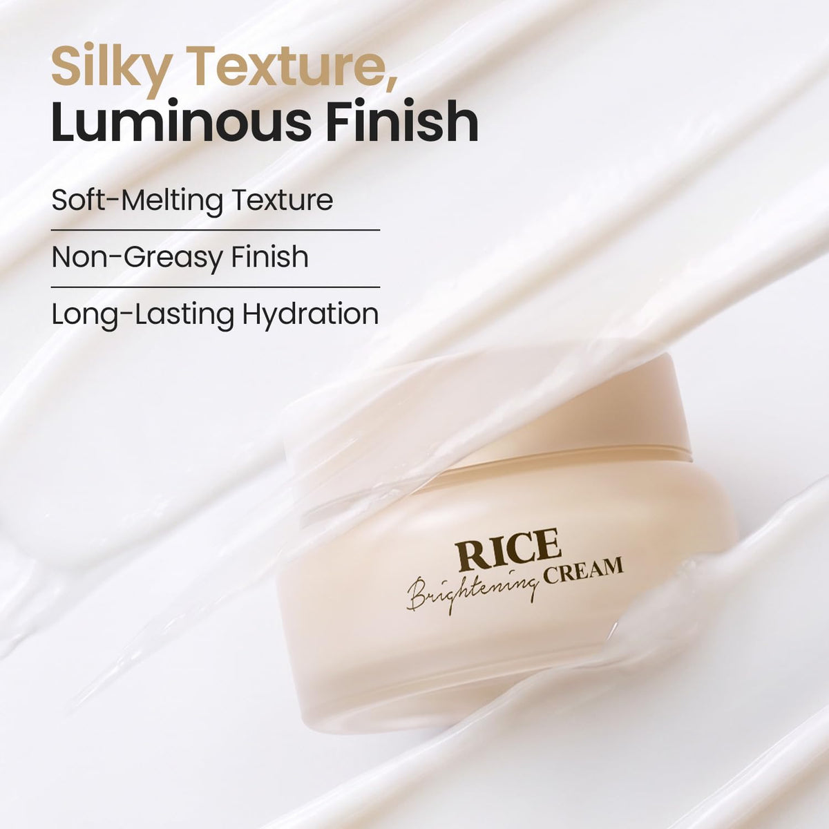 SKINFOOD fingertip applying cream illustrating smooth blend and hydration