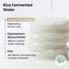 SKINFOOD 1957 pad applied to cheek demonstrating targeted hydration