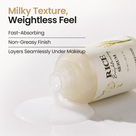 SKINFOOD pump dispensing serum illustrating easy, precise application