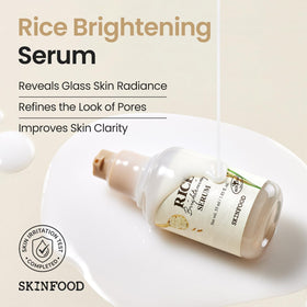 SKINFOOD close-up of serum drop texture highlighting lightweight hydration