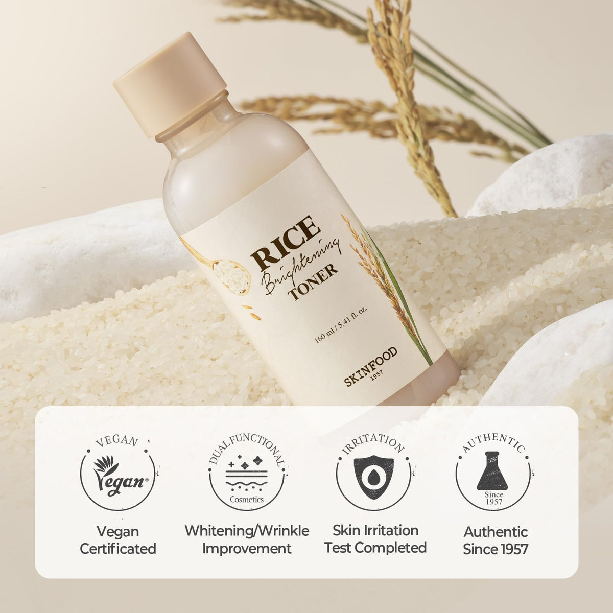 SKINFOOD fermented rice visual representing natural nutrient-rich extract benefits