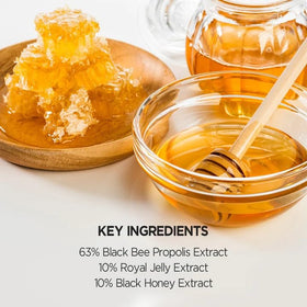 SKINFOOD 1957 close-up of propolis texture emphasizing nourishing honey-derived benefits