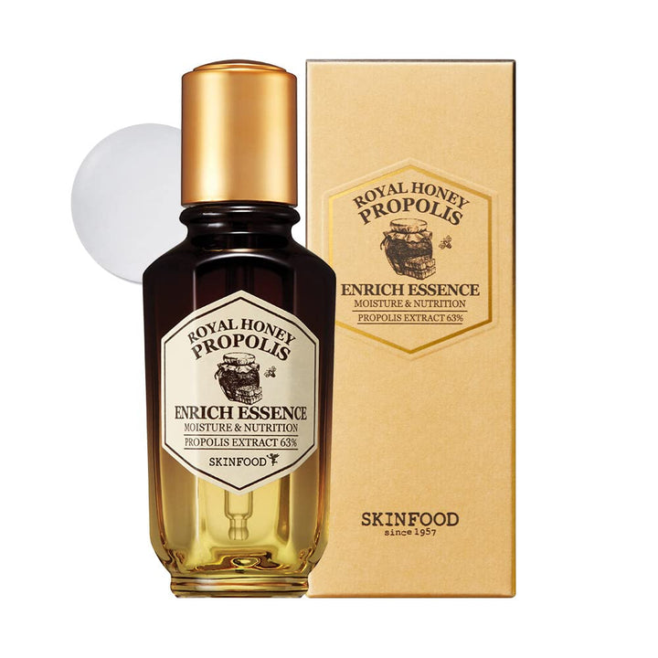 SKINFOOD 1957 front bottle view showing serum packaging and size benefit