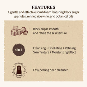SKINFOOD creamy foam lather in hand demonstrating soft cleansing benefit