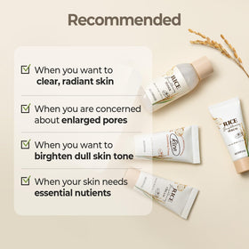 SKINFOOD step-by-step routine with products in order, showing easy daily use