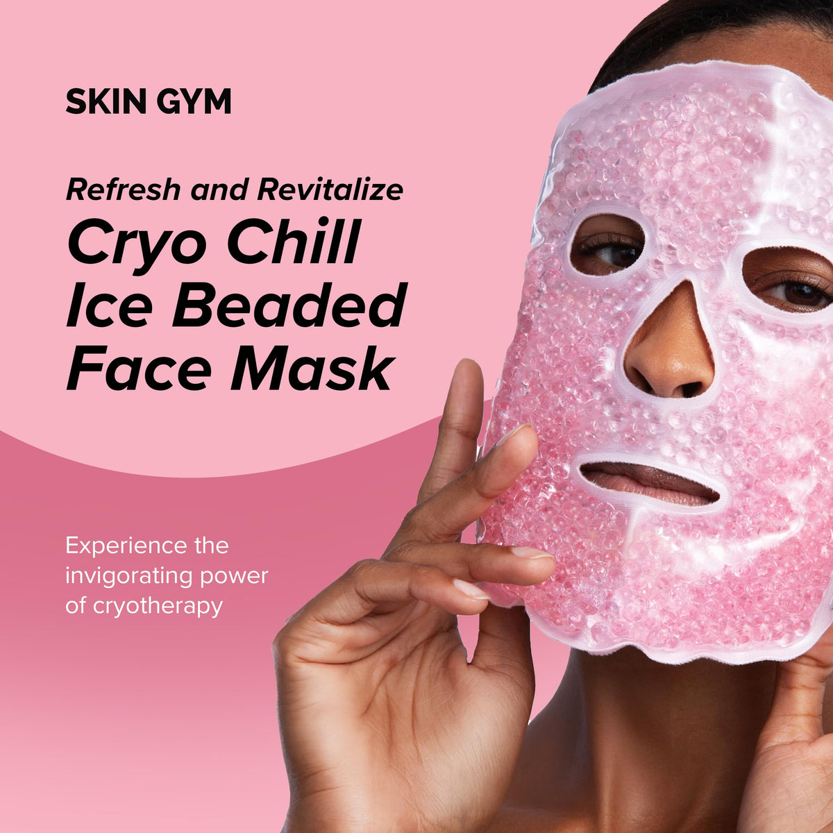 SKIN GYM CryoChill gel bead close-up highlighting deeper cooling benefit