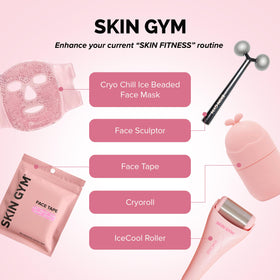SKIN GYM CryoChill packed in travel bag for on-the-go cooling relief