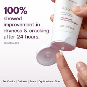 SkinIntegra cream texture close-up illustrating fast absorption benefit