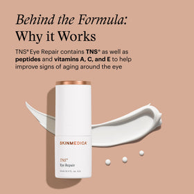 SkinMedica applying cream under eye, demonstrates gentle technique and coverage