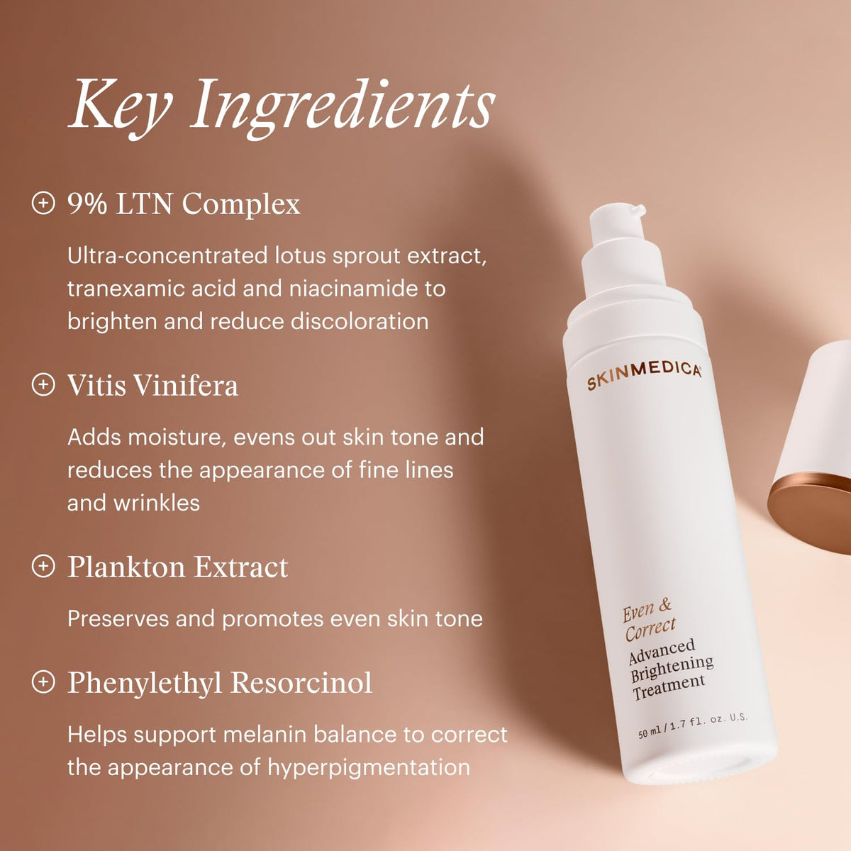 SkinMedica before and after comparison, visible tone improvement benefit