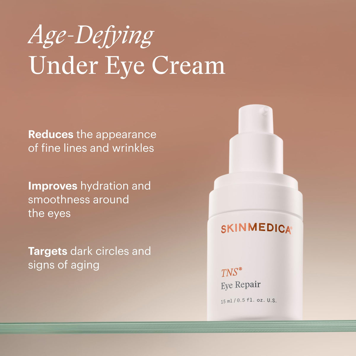 SkinMedica dispensing cream from pump, shows controlled, hygienic dosing benefit