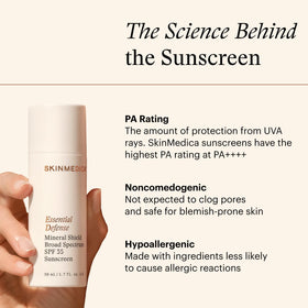 SkinMedica sunscreen layered under foundation for smooth makeup base