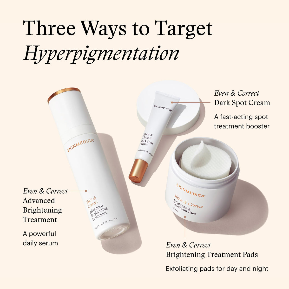 SkinMedica product on bathroom counter among toiletries showing daily routine fit
