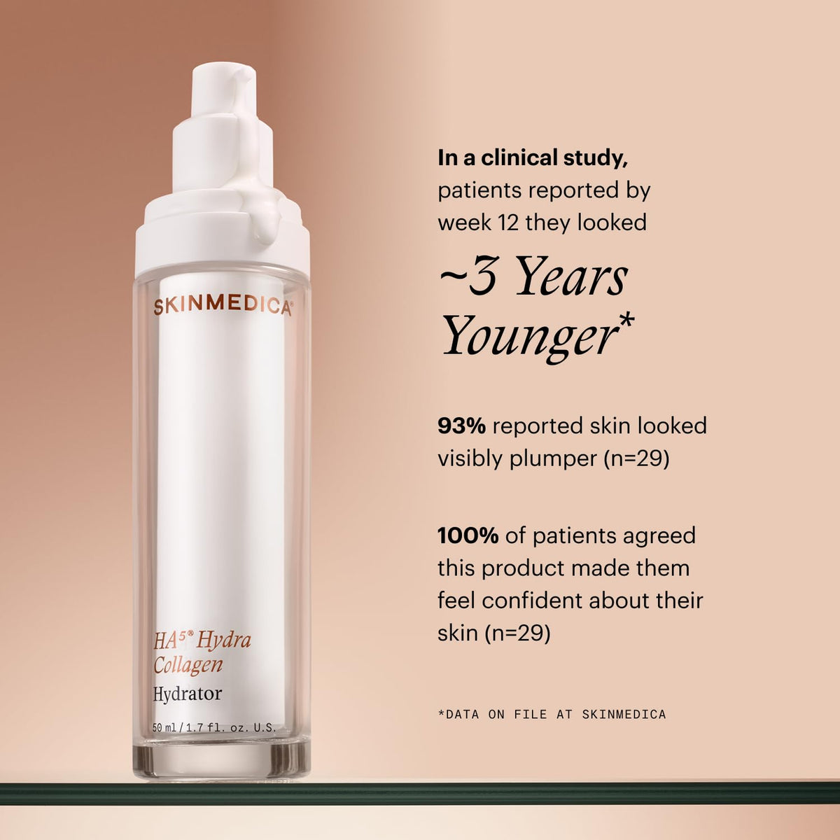 SkinMedica HA5 in-hand application demonstrating non-greasy absorption and smooth feel