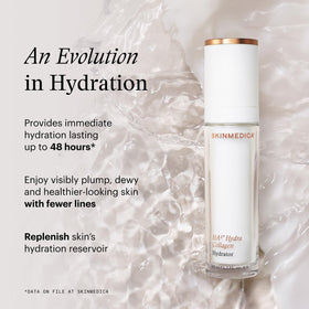 SkinMedica HA5 serum texture droplet on skin showing lightweight, fast-absorbing hydration