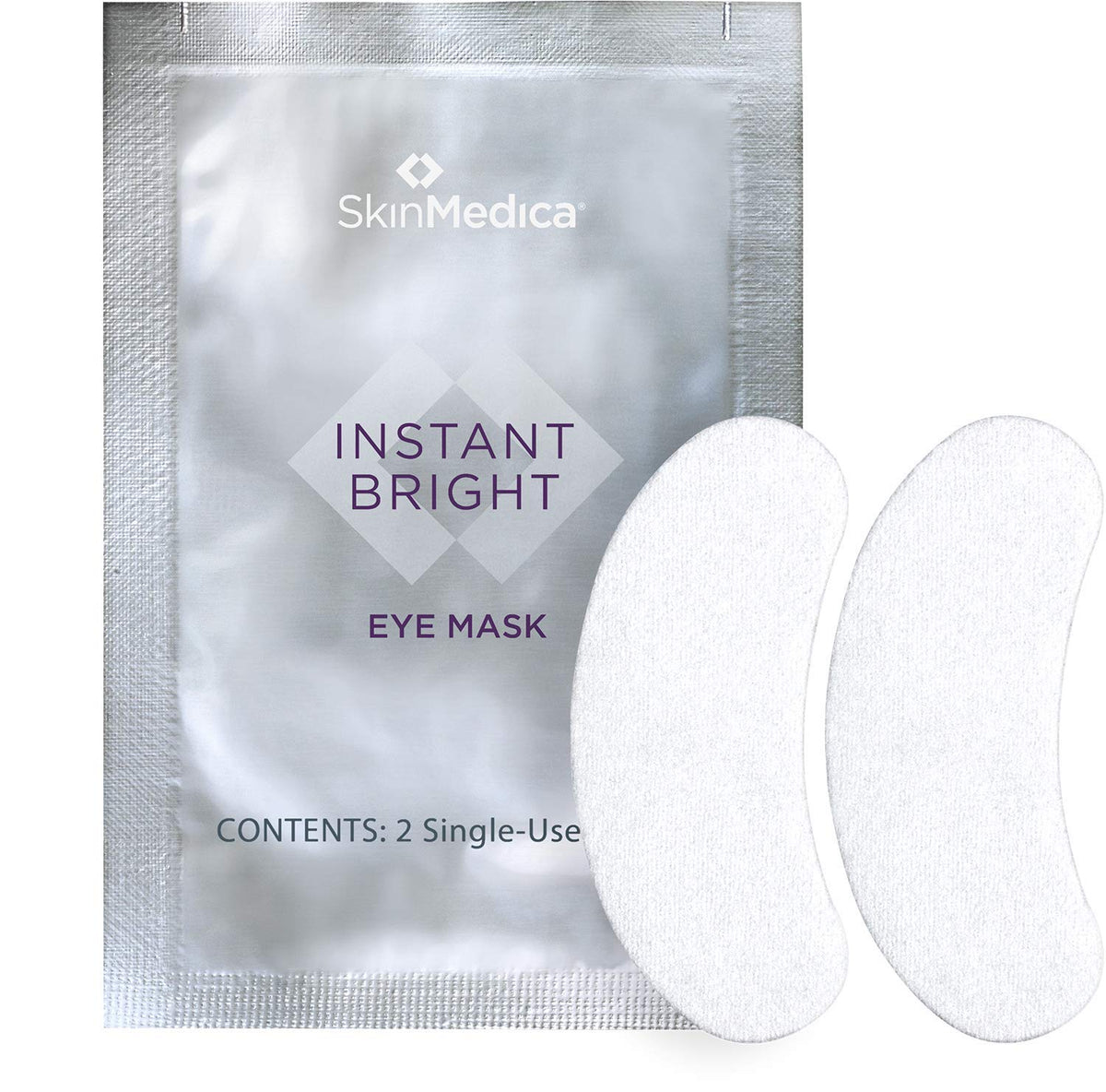 SkinMedica front packaging showing cooling under eye masks and benefits